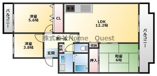 ヴィラ赤とんぼの物件間取画像